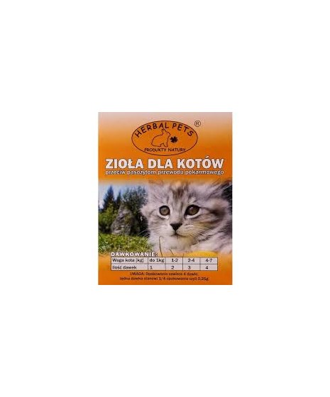 Herbal Pets - zioła na odrobaczanie dla kota
