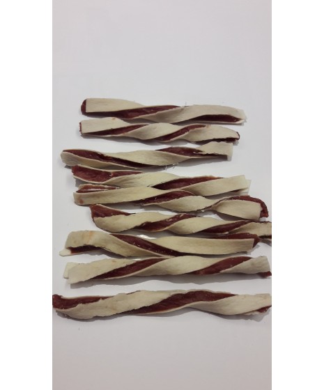 Sandwich z kaczką i dorszem- przysmak dla psa. Duża zawartość białka, niska zawartość tłuszczu.