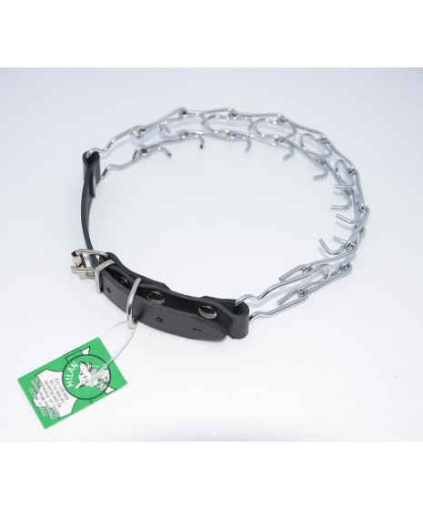 Kolczatka za skórą dla psa "1"- typ obroży stosowanej przy tresurze psów - chromowana. Długość 52cm.