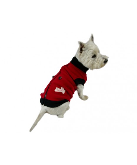 Golf dla psa z polaru. PRODUKT POLSKI. Różne rozmiary. Długość od 28cm do 47cm. Kolor czerwony .