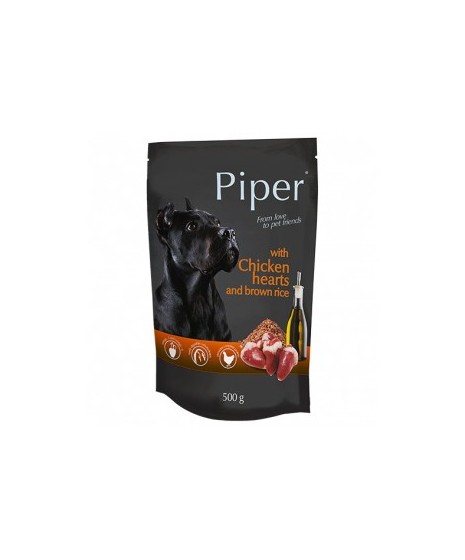 Dolina Noteci PREMIUM PIPER - karma mokra kurczakiem i ryżem w saszetce 500g. Dla psów wszystkich ras.