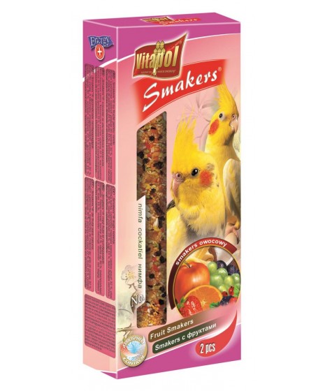 Papuga Nimfa VITAPOL - kolba podwójna. O smaku owocowym. 90g.