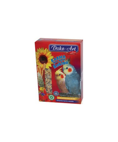 Papuga Nimfa KOKINO DAKO-ART- Karma pełnoporcjowa. Waga: 1000g.