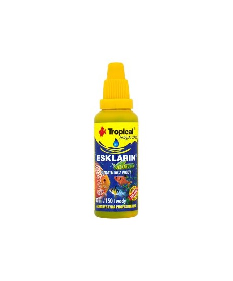 ESKLARIN Tropical - uzdatnianie surowej wody wodociągowej. Do akwarium. 30ml.