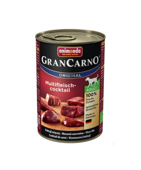 Animonda Grancarno-mokra karma dla psa zawierająca dużo mięsa oraz wysokowartościowych składników. Mix mięs. .