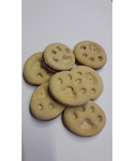 Ciastka dla psów HAMBURGERY ŁAPKI. Pyszka przekąska bądź nagroda.