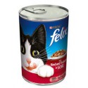 Puszka dla kota FELIX 400g z wołowiną i indykiem - mokra karma w sosie.