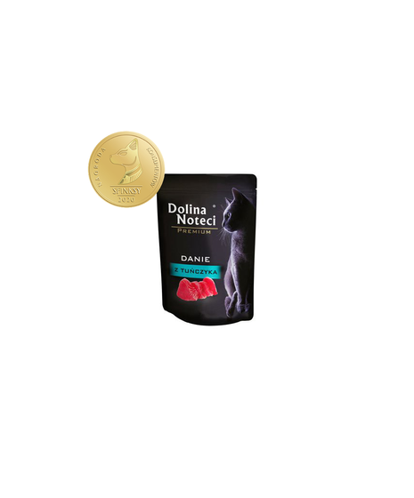 Dolina Noteci Premium dla kota - danie z tuńczyka. Bez zbóż. Z tauryną. 85g.