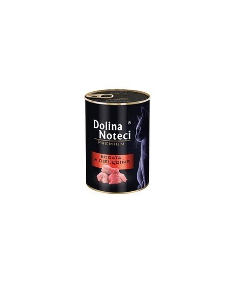 Dolina Noteci - karma mokra w puszce dla kota. Bogata w cielęcinę. 400g