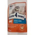 Club 4 Łapy- saszetka dla kota. Jagnięcina w sosie. 100g.