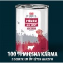 PUPIL- karma mokra dla psa PREMIUM ALL MEAT ADULT 400g. Z wołowiną.