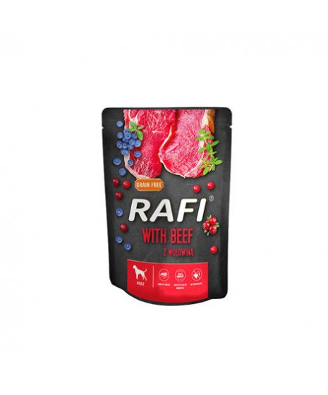 Rafi z wołowiną karma mokra dla psa DOLINA NOTECI 300g.