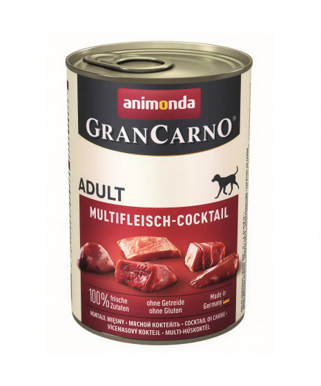 Animonda Grancarno-mokra karma dla psa zawierająca dużo mięsa oraz wysokowartościowych składników. Mix mięs. .