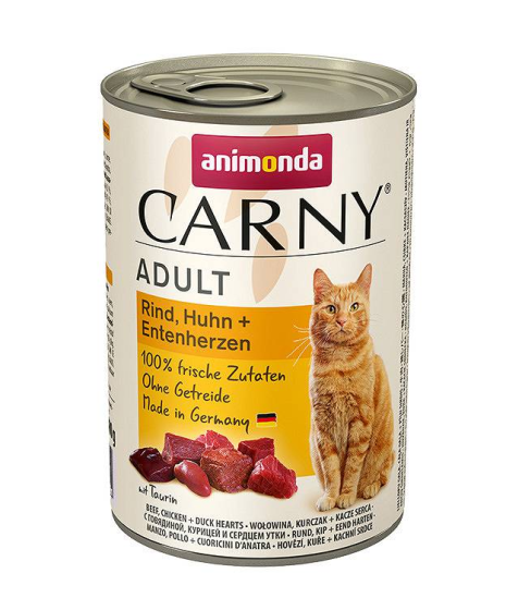 Animonda Carny - karma mokra w puszce dla kotów. 400g. Wołowina z kurczakiem.