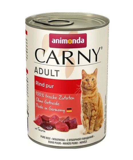 Animonda Carny - karma mokra w puszce dla kotów. 400g. Wołowina.