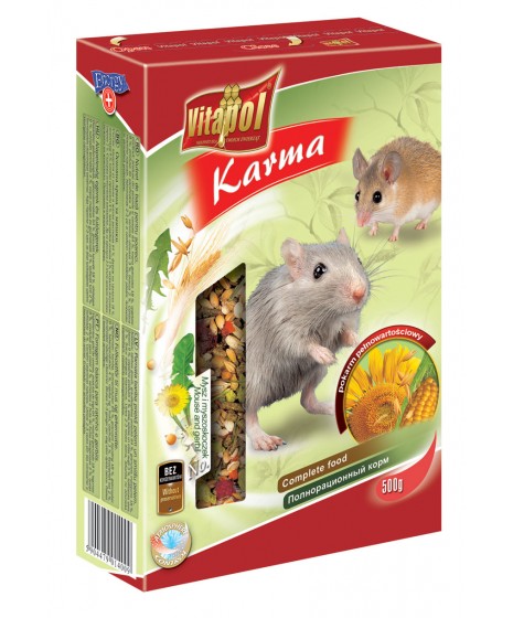 Mysz i myszoskoczek - karma pełnoporcjowa VITAPOL 500g - mieszanka podstawowa.