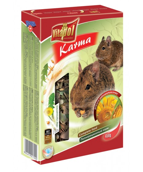 Koszatniczka - karma pełnoporcjowa VITAPOL 450g - mieszanka podstawowa.