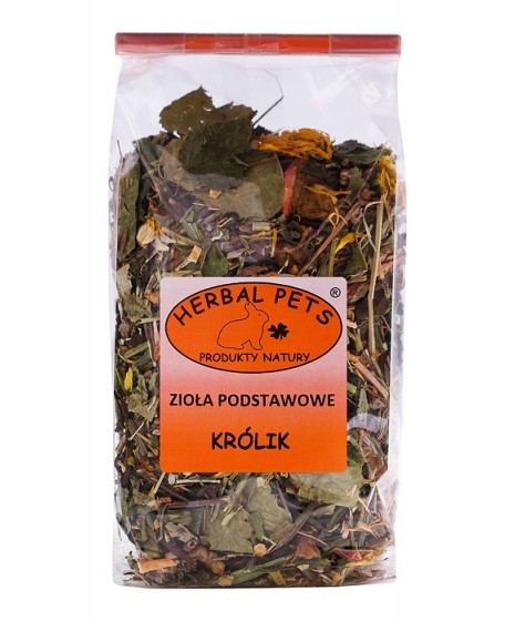 Królik zioła podstawowe HERBAL PETS 125g. Pyszna, zdrowa i naturalna przekąska.